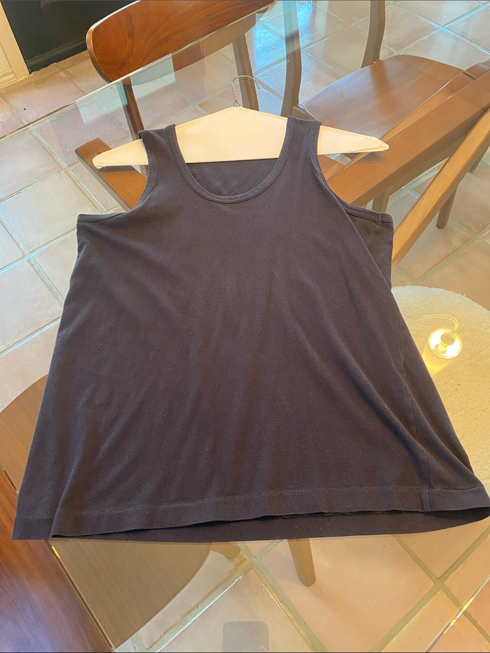 Comme des Garçons Black Scoop Neck Tank Top - Classic Sleeveless Layering Piece